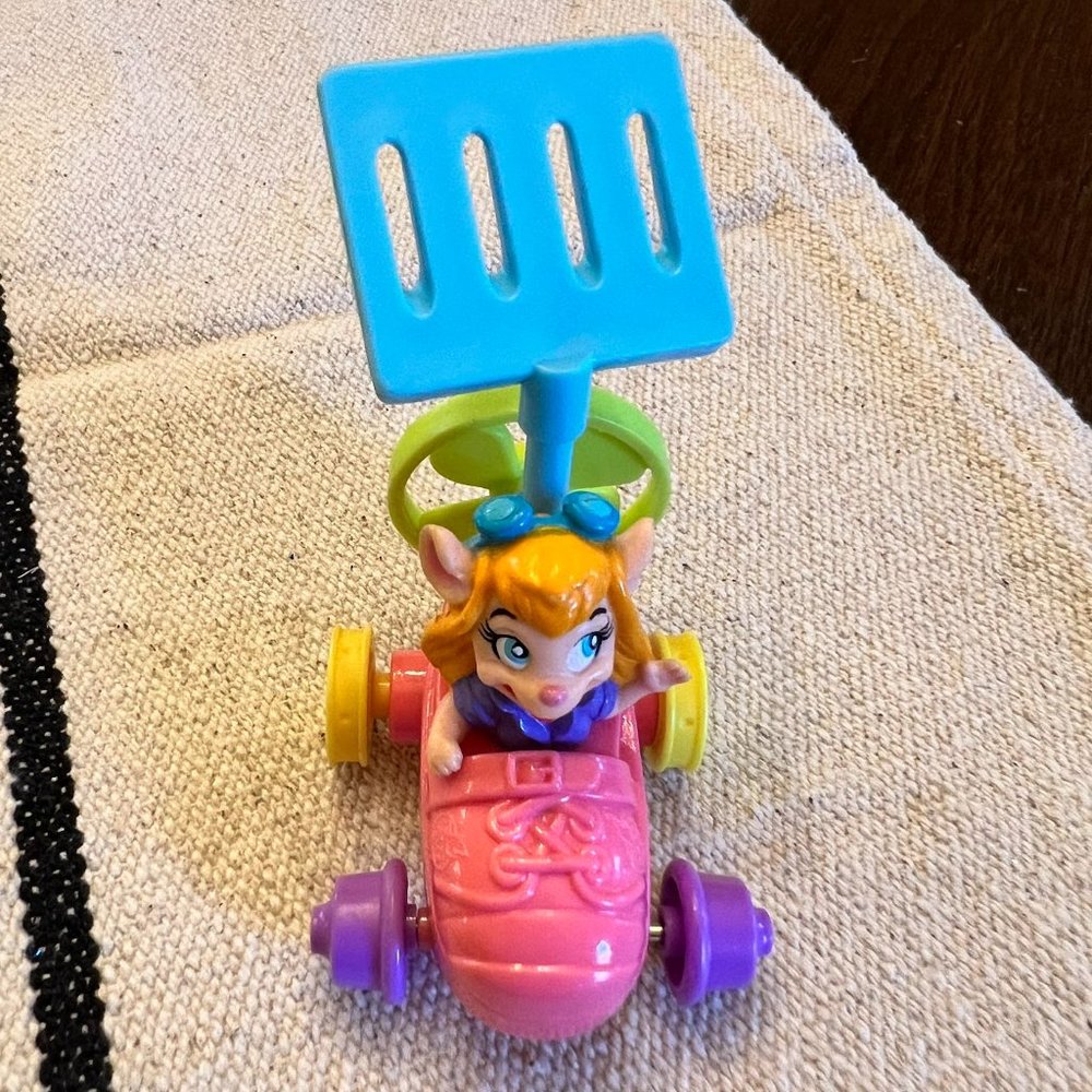 Rescue Rangers Roto Roadster Vehicle Figure - Gadget- 1989 McDonalds Happy Meal